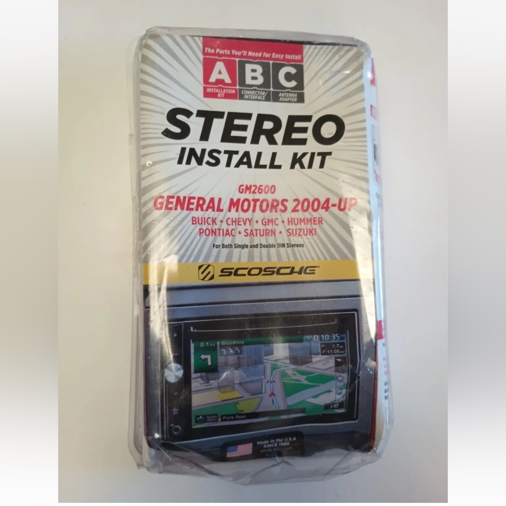 💜GM2600-WM1 Single or Double DIN Car Stereo Install Kit Comp w/ 2004-Up SELECT